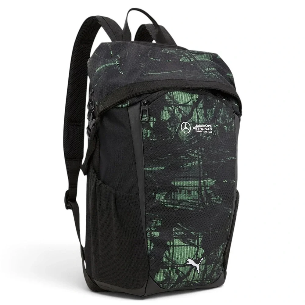 Puma Mercedes AMG Petronas F1 Statement Backpack OSFA Black Green Bag NEW